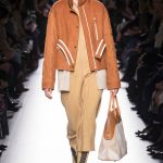 Hermes Tan/Natural Printed Canvas Bolide Bag - Fall 2017