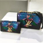 Louis Vuitton Black Bird Embroidered Twist Bag - Pre-Fall 2017