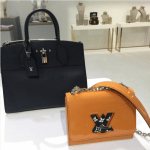 Louis Vuitton Black City Steamer and Tan Twist Bags - Pre-Fall 2017