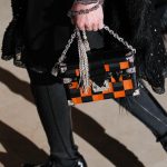 Louis Vuitton Black/Orange Checkered Petite Malle Bag - Fall 2017