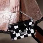 Louis Vuitton Black/White Checkered Petite Malle Bag - Fall 2017