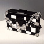 Louis Vuitton Black/White Checkered Petite Malle Bag - Fall 2017