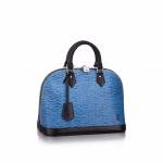 Louis Vuitton Blue Denim Epi Alma PM Bag