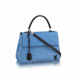 Louis Vuitton Blue Denim Epi Cluny MM Bag