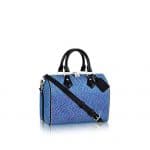 Louis Vuitton Blue Denim Epi Speedy Bandouliere 25 Bag