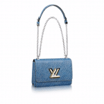 Louis Vuitton Blue Denim Epi Twist GM Bag