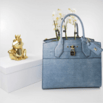 Louis Vuitton Denim Epi City Steamer Bag