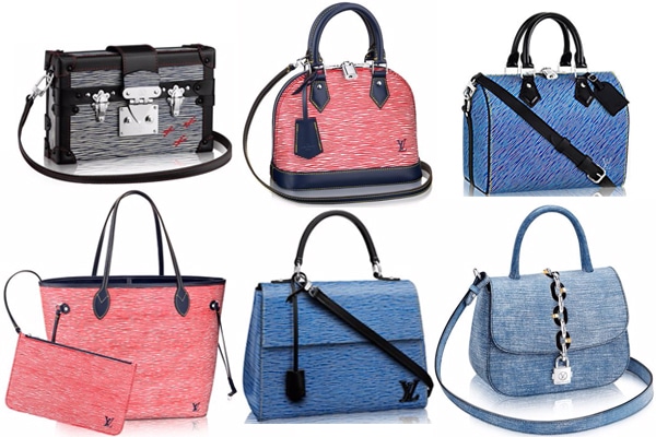 Louis Vuitton Pastel Denim Epi Bags - Spotted Fashion