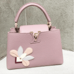 Louis Vuitton Pink with Floral Applique Capucines Bag - Pre-Fall 2017