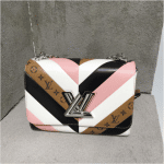 Louis Vuitton White/Pink/Black and Monogram Reverse Twist Bag - Pre-Fall 2017