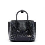 MCM Black Mini Milla Cyber Studs Tote Bag