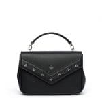 MCM Black Small Catherine Studs Shoulder Bag