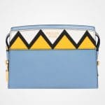 Prada Astral Blue/Sunny Yellow Geometric Printed Esplanade Shoulder Bag