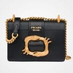 Prada Black Animalier Cahier Bag