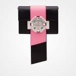 Prada Black/Begonia Pink Jewels Ribbon Bag