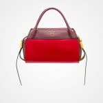 Prada Fire Engine Red/Garnet:Sunny Yellow Bowling Ribbon Bag