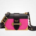 Prada Fuchsia/Black Cahier Bag