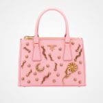 Prada Pale Rose Embellished Galleria Bag