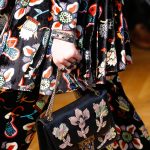 Valentino Black/Multicolor Floral Embellished Flap Bag - Fall 2017