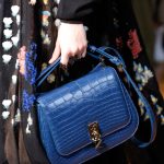 Valentino Blue Crocodile Saddle Bag - Fall 2017