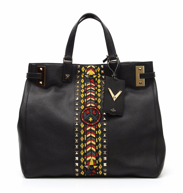 Valentino Jamaican-Themed Beaded Tote