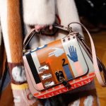 Valentino Pink/Multicolor Printed Saddle Bag - Fall 2017