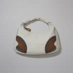 Bottega Veneta Mist Deerskin/Lizard/Ostrich Large Veneta Bag