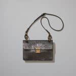 Bottega Veneta New Light Grey Lizard Darling Bag