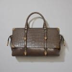 Bottega Veneta Steel Goat/Crocodile Monaco Bag