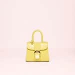Delvaux Citron Alligator Sunshine Brillant Mini Bag