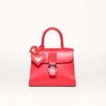 Delvaux Corail Brillant MM Bag with Charms Coeur