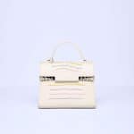 Delvaux Ivory Alligator Rainbow Tempete MM Bag