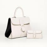 Delvaux Ivory/Noir Brillant GM Biface and Brillant Portefeuille Long Biface Bags