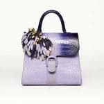 Delvaux Lilas Alligator Hurricane/Autruche/Galuchat Brillant Black Edition Bag