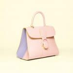 Delvaux Nude/Lilas Brillant GM Biface Bag