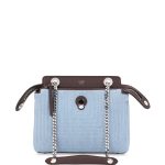 Fendi Blue Denim Dotcom Mini Bag