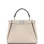 Fendi Cream Selleria Peekaboo Mini Bag