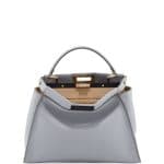 Fendi Light Blue/Beige Bicolor Peekaboo Medium Bag