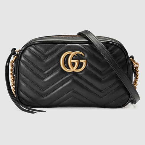 GUCCI MARMONT Camera Bag Small  What Fits Inside Mod Shots Comparison to  Michael Kors Jet Set 