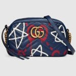 Gucci Blue GucciGhost GG Marmont Small Camera Bag