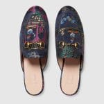 Gucci Blue Princetown Jacquard Donald Duck Slipper