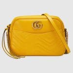 Gucci Yellow GG Marmont Medium Camera Bag