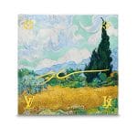 Louis Vuitton A Wheatfield with Cypresses Monogram Shawl Light