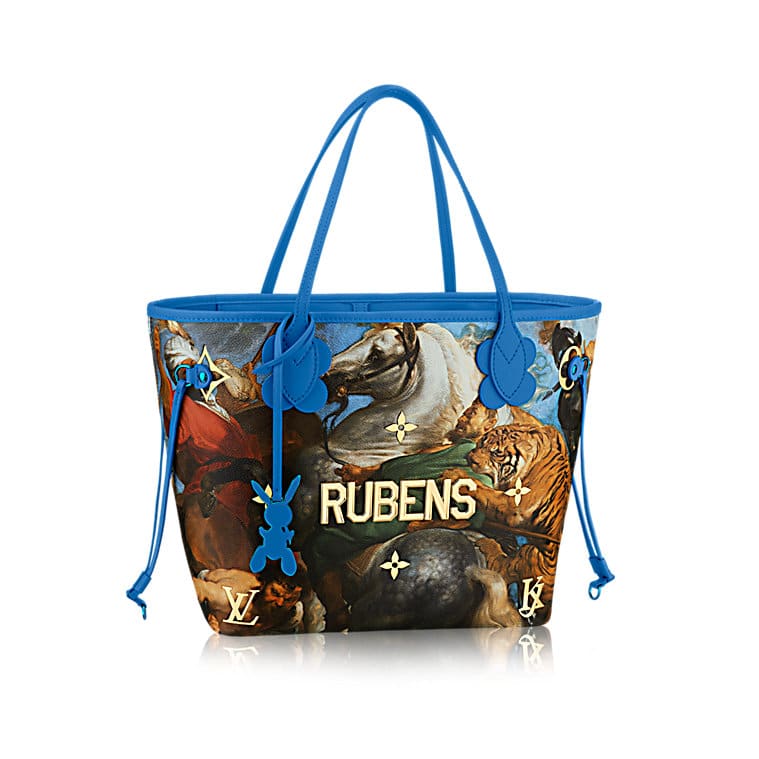 Louis Vuitton Clutch Peter Paul Rubens Masters Jeff Koons Blue Multicolor  in Coated Canvas with Brass - US