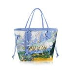 Louis Vuitton Light Blue A Wheatfield with Cypresses Neverfull MM Bag