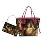 Louis Vuitton Magenta Mars, Venus and Cupid Neverfull MM Bag