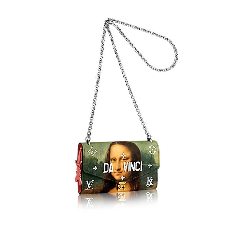 Louis Vuitton, Bags, Louis Vuitton X Jeff Koons Masters Mona Lisa Da  Vinci Neverfull Pochette Pouch