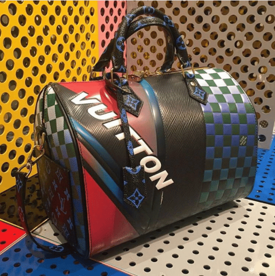 Louis Vuitton Speedy Bandouliere Epi Damier Race 30 Black