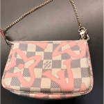 Louis Vuitton Rose Ballerine Damier Azur Tahitienne Mini Pochette