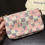 Louis Vuitton Rose Ballerine Damier Azur Tahitienne Mini Pochette 2